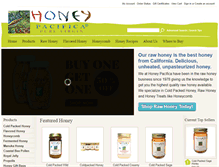 Tablet Screenshot of honeypacifica.com